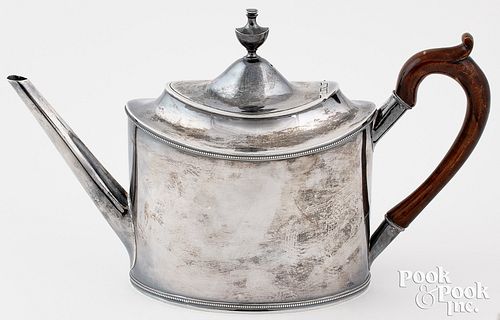 New York coin silver teapot, ca. 1800