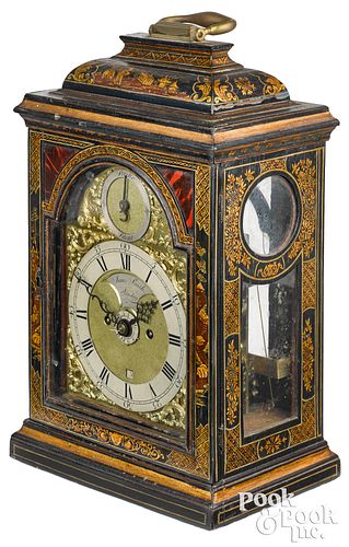George III Japanned bracket clock, ca. 1775