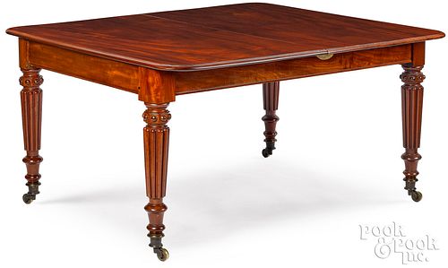 Regency mahogany dining table, ca. 1830