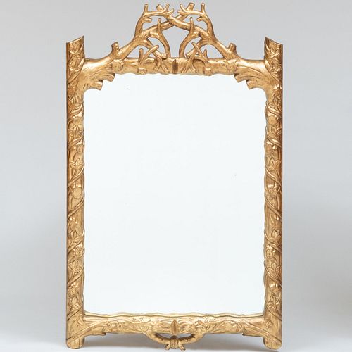Faux Bois Gilt Composition Mirror, Designed by Bunny Williams