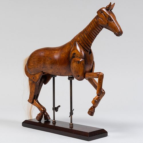 Articulated Wood Model of a Horse