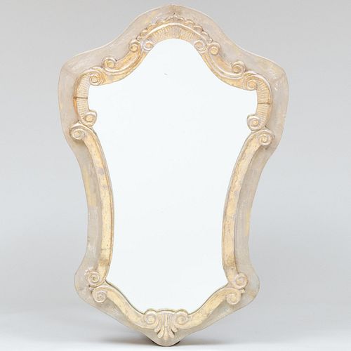 Continental Baroque Style Painted and Parcel-Gilt Mirror, of Recent Manufacture