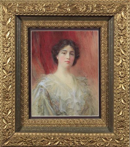 Alyn Williams (1865-1941): Portrait of a Woman in White