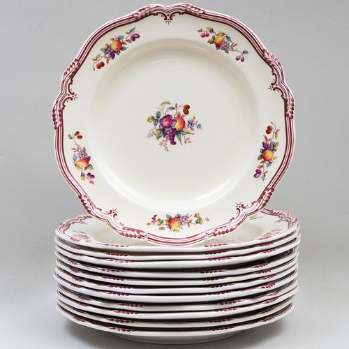 Set of Twelve Copeland Spode Porcelain Dinner Plates