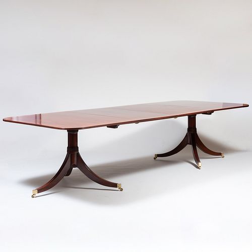 George III Inlaid Mahogany Extension Dining Table