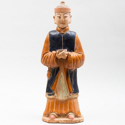 Chinese Pottery Figure of a Guardian