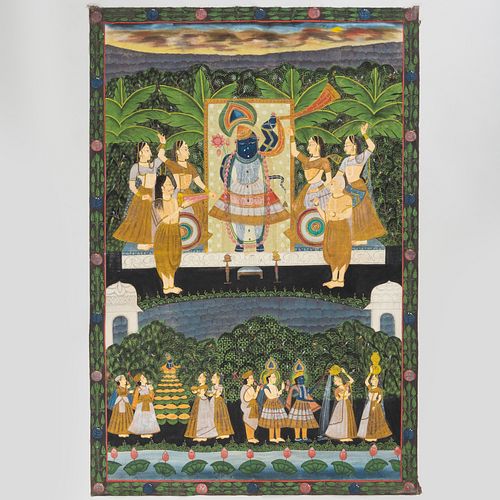Indian Painted Pichhavai