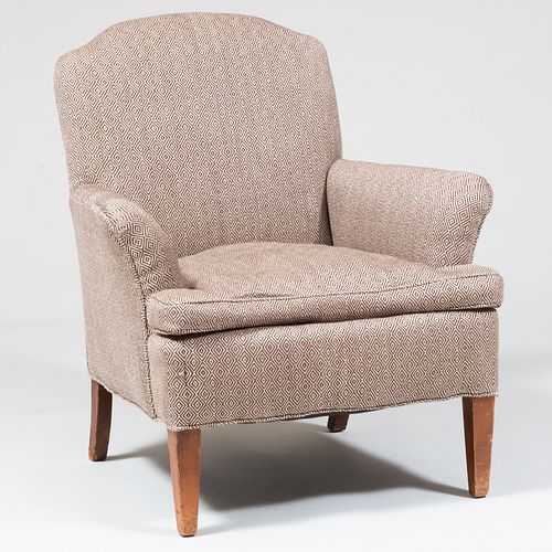 Wool Upholstered Club Chair