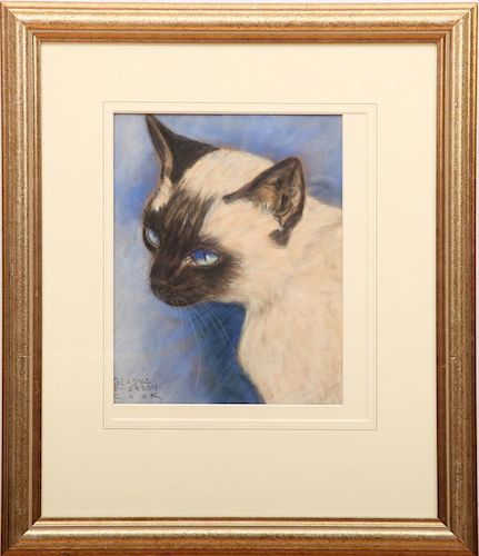 Gladys Emerson Cook (1899-1976): Seated Siamese; and Siamese