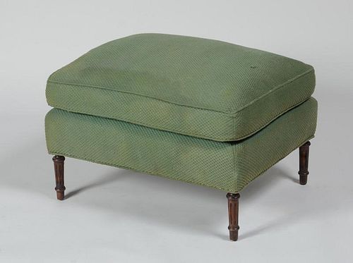 Louis XVI Style Mahogany and Upholstered Ottoman