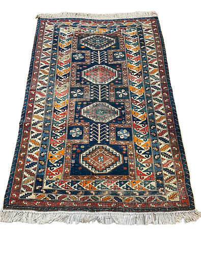 Antique Caucasian Carpet, 6'8" x 4'6"