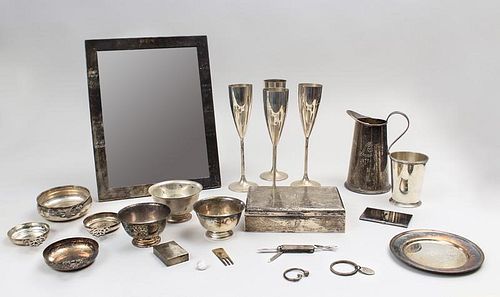 Group of Fourteen American Silver Table Articles