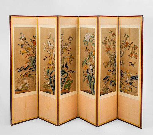 Chinese Four-Panel Screen