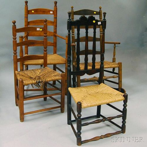 Four Country Chairs