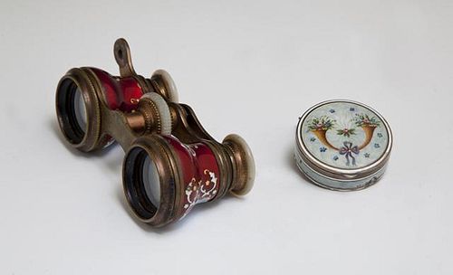 Two Continental Enamel Pieces, early 20th c., cons