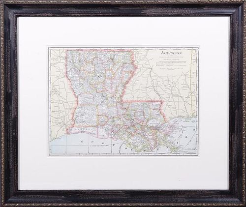George F. Cram, "Map of Louisiana," 20th c., prese