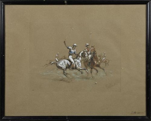 Continental School, "The Polo Game," early 20th c.