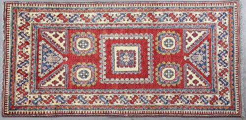 Uzbek Kazak Carpet, 4' 3 x 6' 5.