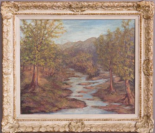 American School, "Southwestern River Landscape," 1