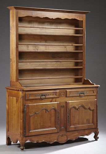 French Louis XV Style Carved Cherry Vaisselier, 20