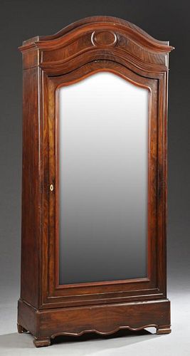 French Louis Philippe Carved Mahogany Armoire, lat