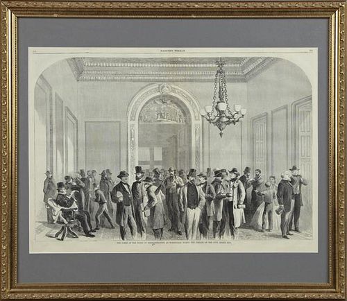 "The Lobby of the House of Representatives at Wash