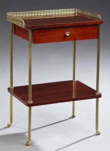 Louis XVI Style Mahogany Nightstand, 20th c., the