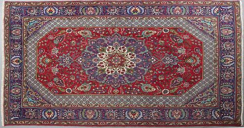 Semi-Antique Persian Tabriz Carpet, 7' x 9' 6.