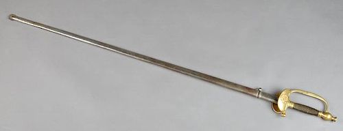 French Cavalry Officer's Sword, c. 1822, by Coulau