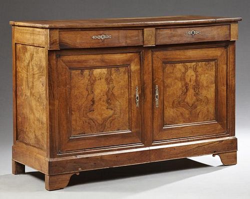 French Louis Philippe Carved Walnut Sideboard, 19t