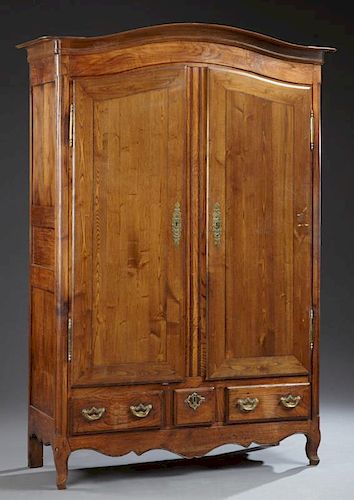 French Provincial Louis XV Style Carved Oak and El