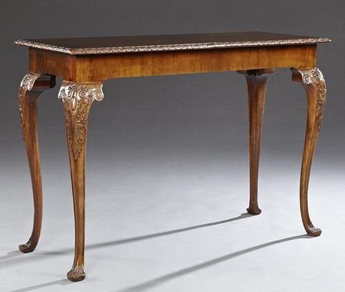 Georgian Style Carved Mahogany Console Table, 20th