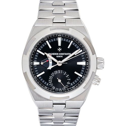 Vacheron Constantin 7900V/110A-B546 - Overseas Dual Time Automatic Black Dial Men's Watch