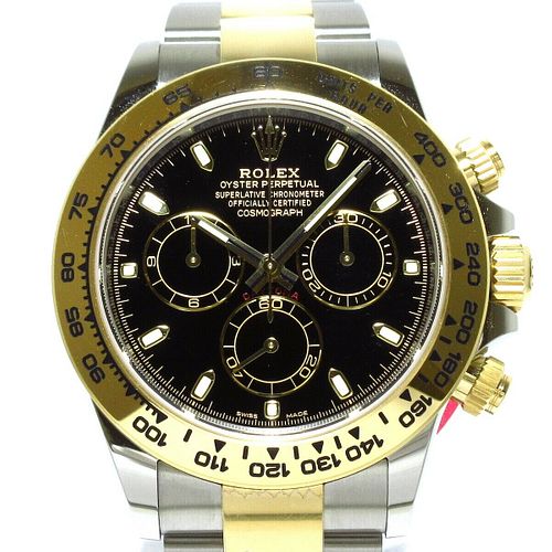 ROLEX Daytona 116503 Black Dial SS 72U085C3 Mens Wrist Watch