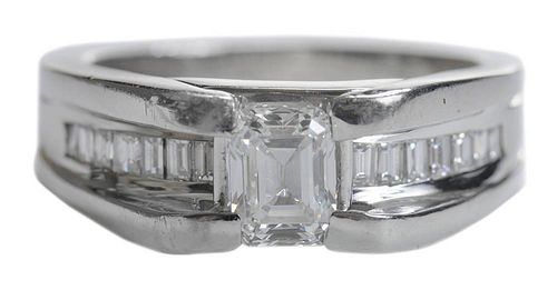 Man's Platinum and Diamond Ring