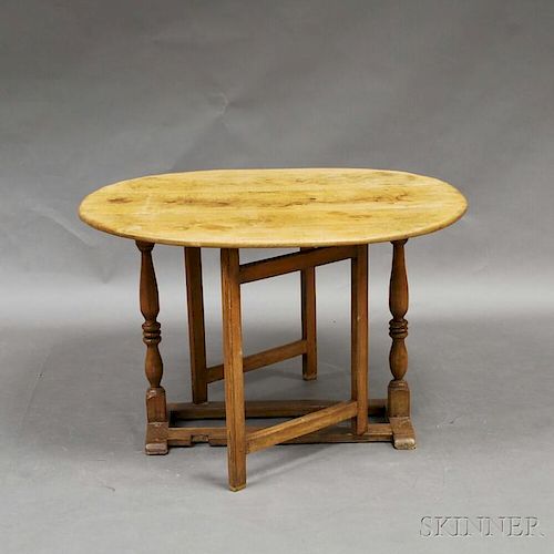 Continental Gate-leg, Trestle-foot, Oval-top Table