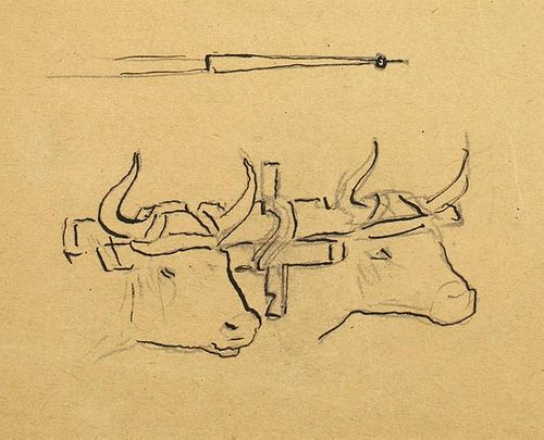 Charles Marion Russell | Two Oxen