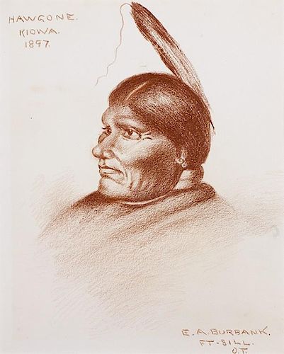 Elbridge Ayer Burbank | Hawgone, Kiowa 1897