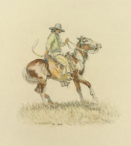 Olaf Wieghorst | Indian Playing Cowboy