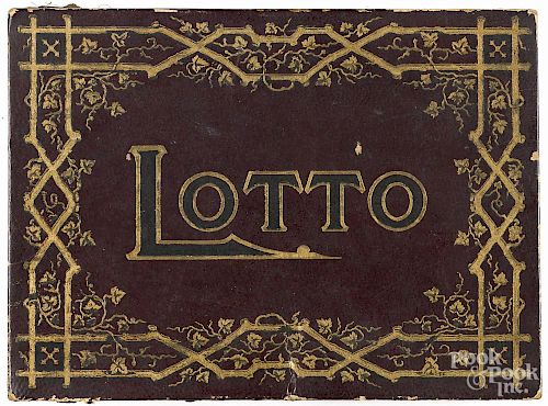 Boxed Lotto game, early 20th c.