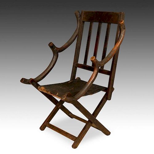 British Colonial Style Dinka Sudanese Folding Chair