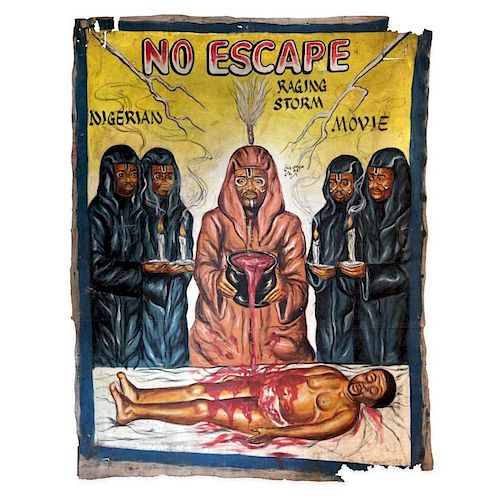 Vintage Ghanaian Movie Poster, "No Escape"