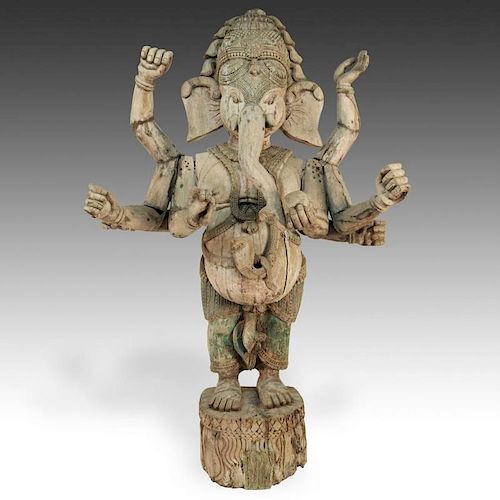 Monumental Standing Ganesh Sculpture