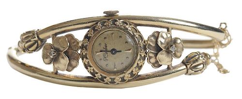 14 Kt. Gold Bracelet/Wrist Watch