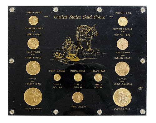 Twelve-Piece US Gold Coin Type Set