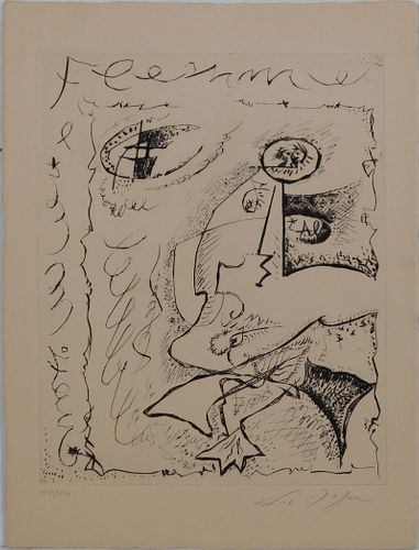 Andre Masson, After:  Untitled, from Body and Heart