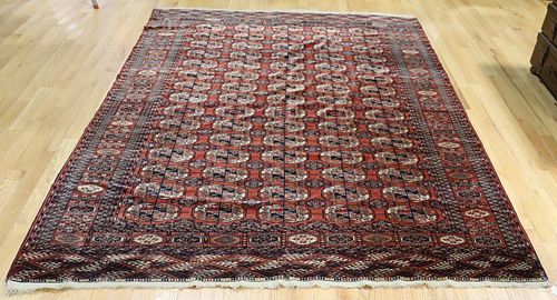 Antique And Finely Hand Woven Bokhara Carpet