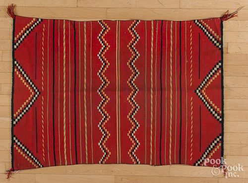 Southwest weaving, early 20th c., 48'' x 34''.
