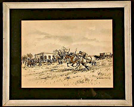 Enrique Castells Capurro (1913-1987) Horse Racing painting