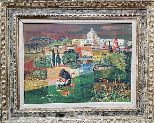 Georges Schreiber Modernist Painting Italy